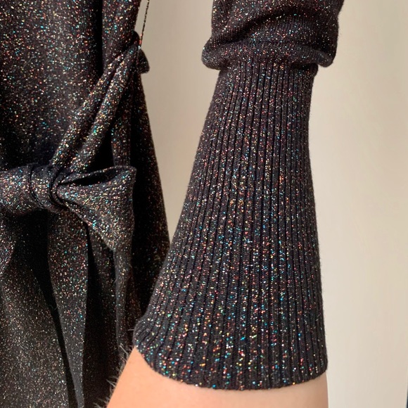 French connection black shimmer / sparkle dress - Picture 2 of 8